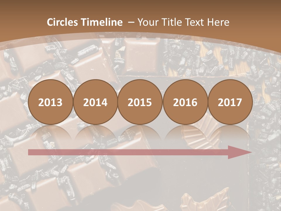 Tempting Close Up Calories PowerPoint Template