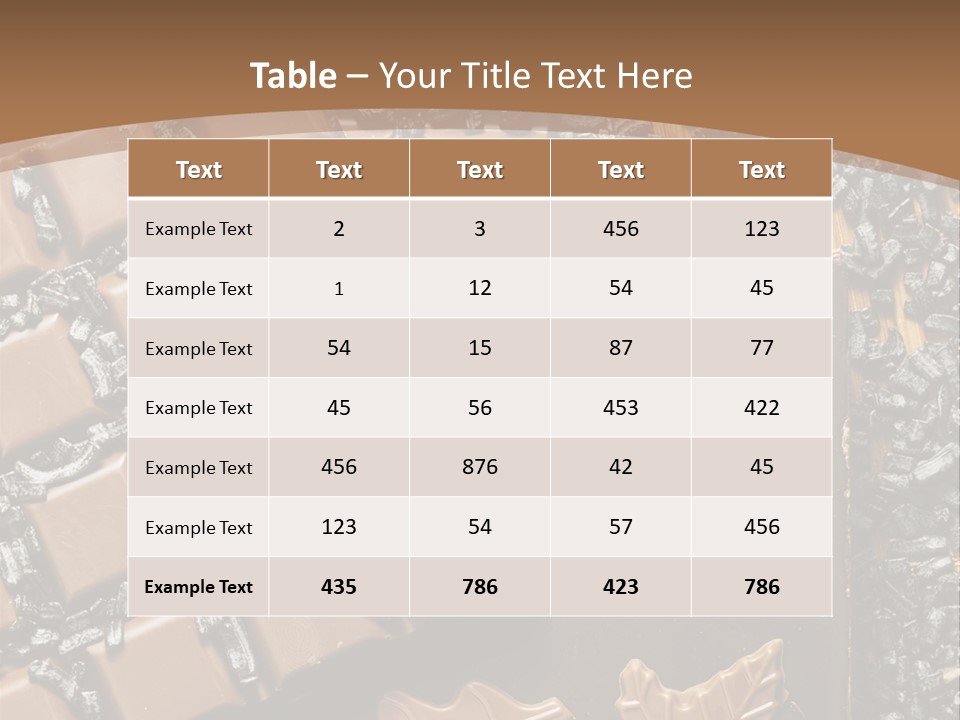 Tempting Close Up Calories PowerPoint Template
