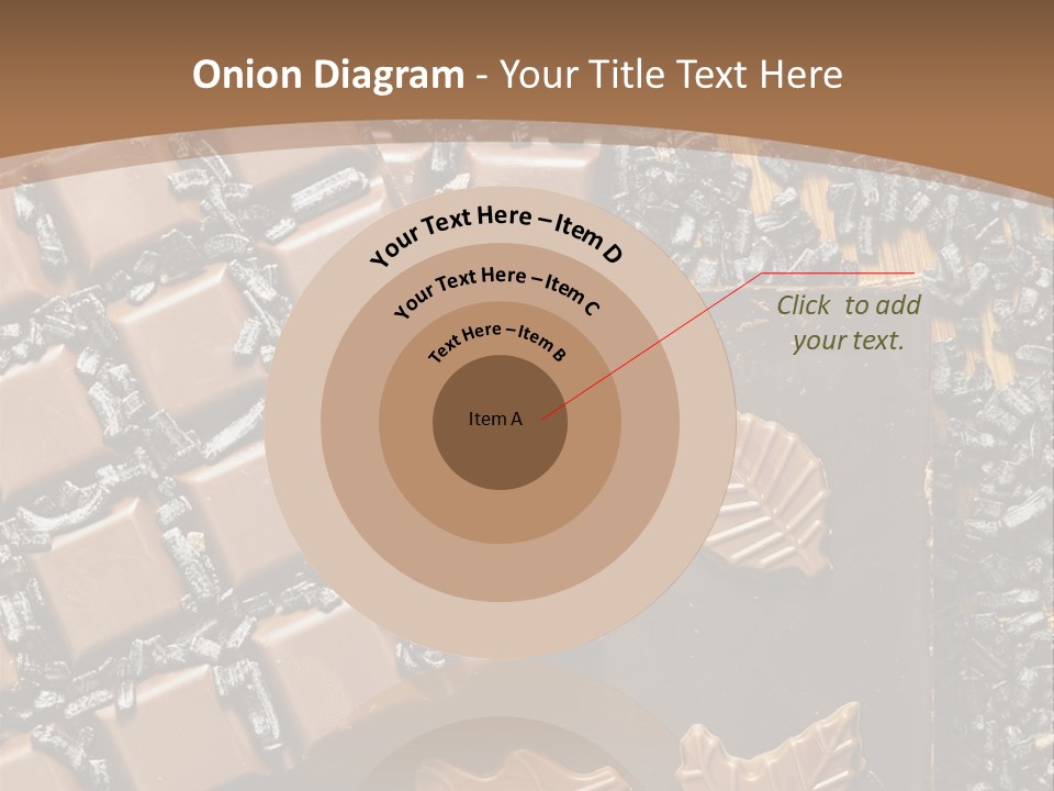 Tempting Close Up Calories PowerPoint Template