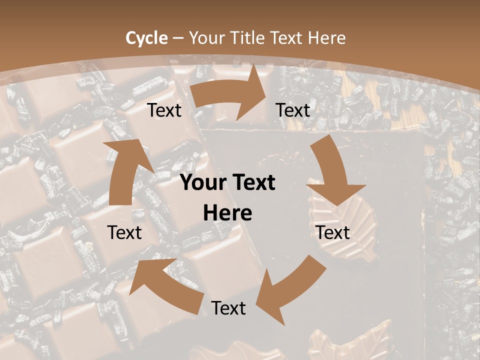 Tempting Close Up Calories PowerPoint Template