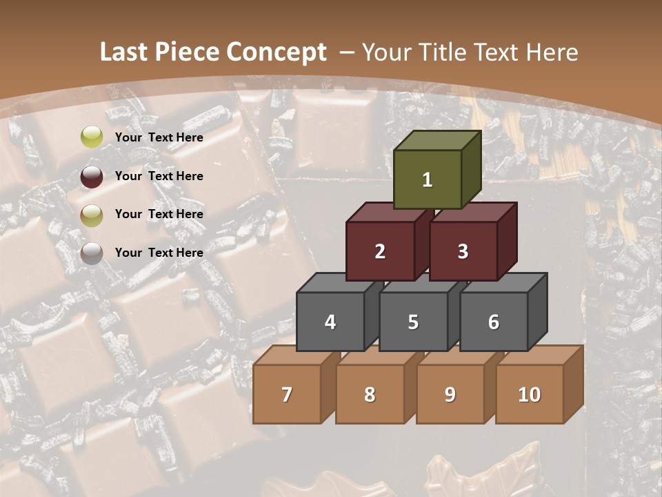 Tempting Close Up Calories PowerPoint Template