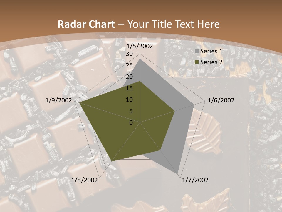 Tempting Close Up Calories PowerPoint Template