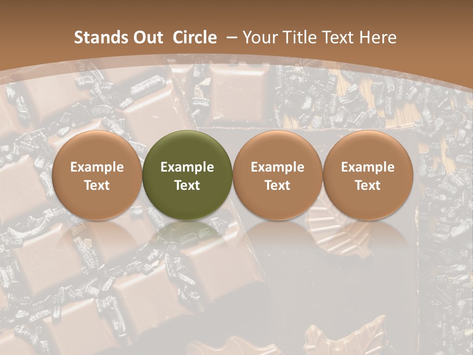 Tempting Close Up Calories PowerPoint Template