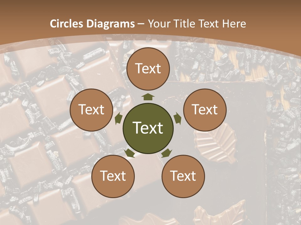 Tempting Close Up Calories PowerPoint Template
