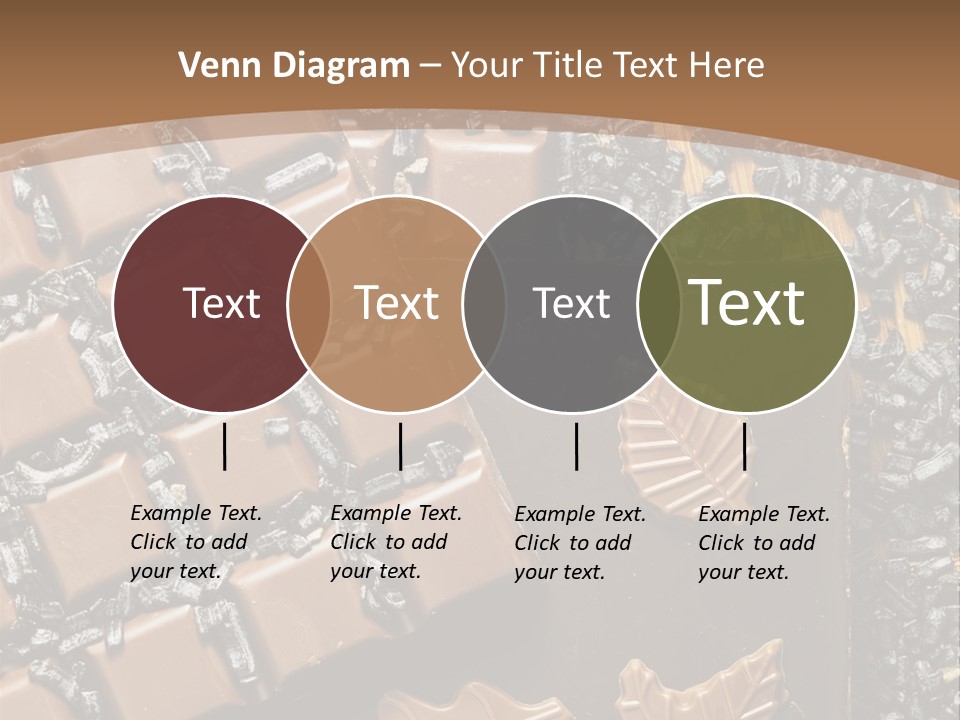 Tempting Close Up Calories PowerPoint Template