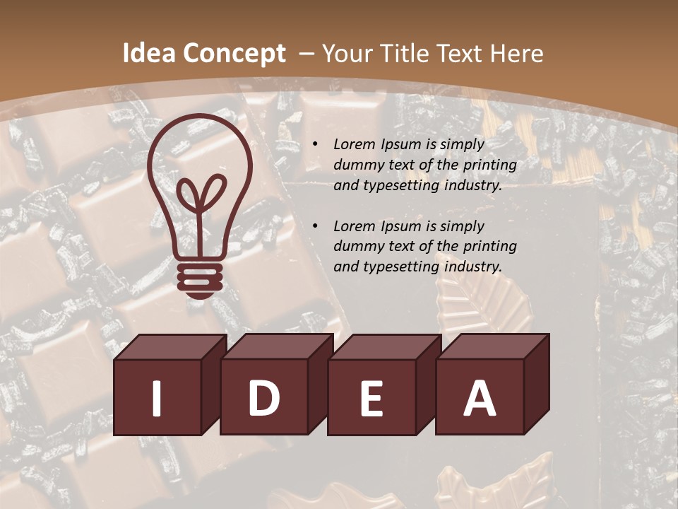 Tempting Close Up Calories PowerPoint Template
