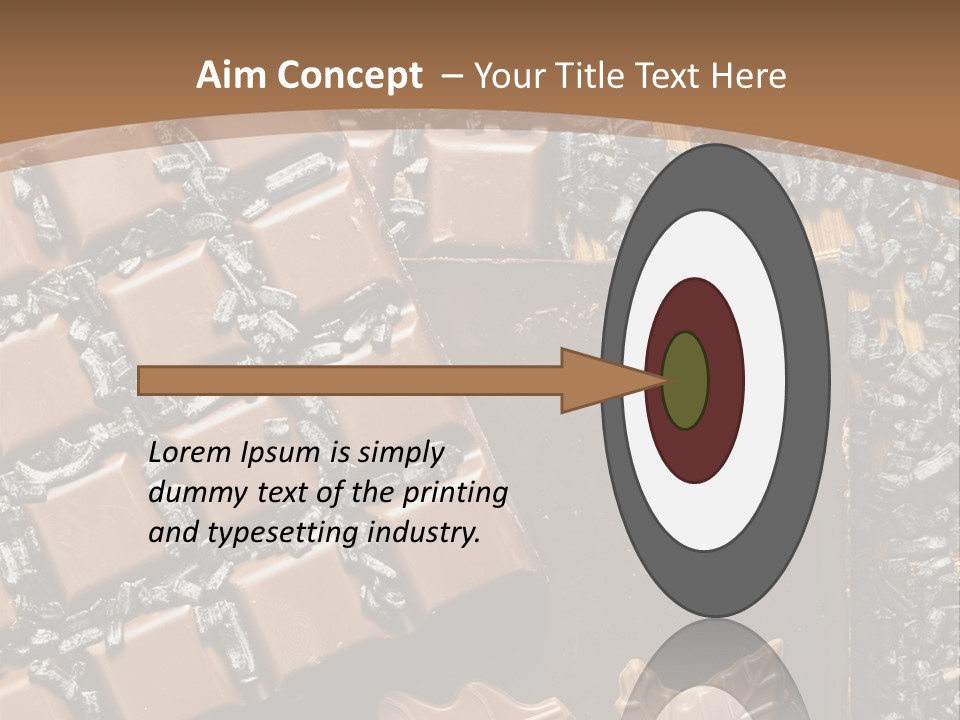 Tempting Close Up Calories PowerPoint Template