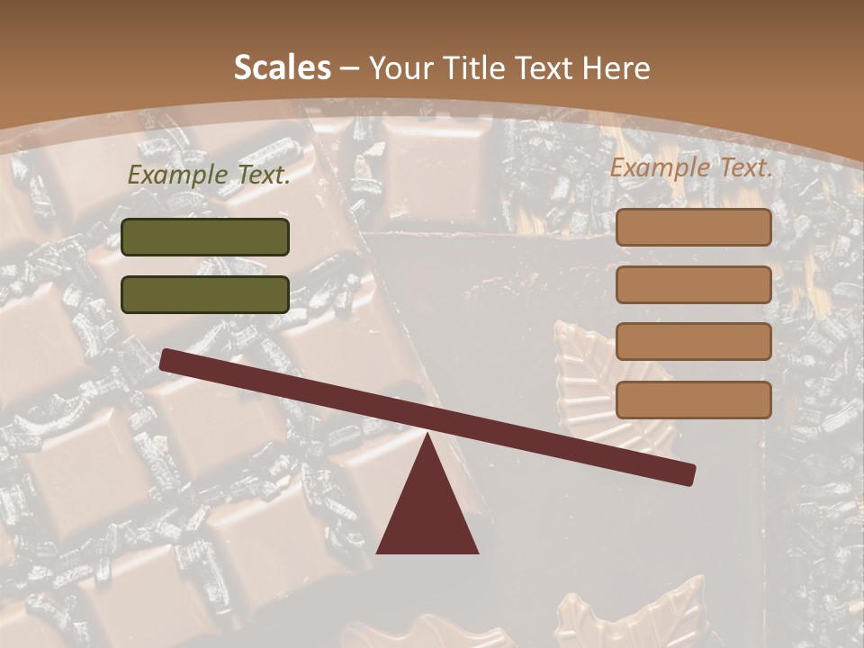 Tempting Close Up Calories PowerPoint Template
