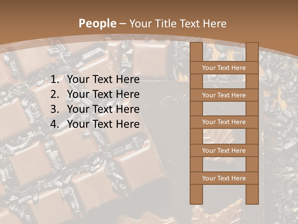 Tempting Close Up Calories PowerPoint Template