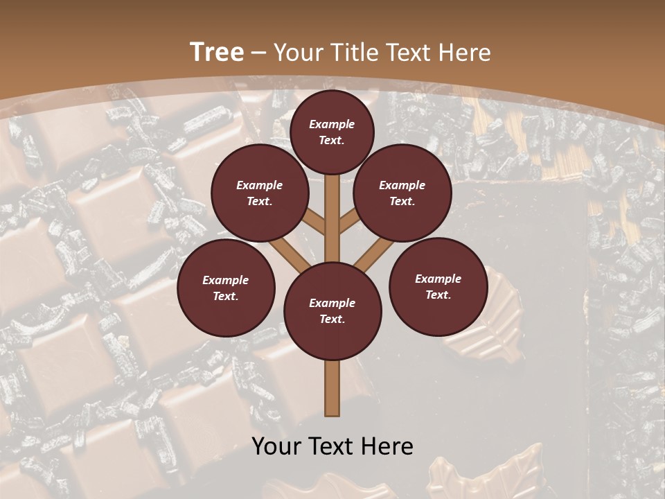 Tempting Close Up Calories PowerPoint Template