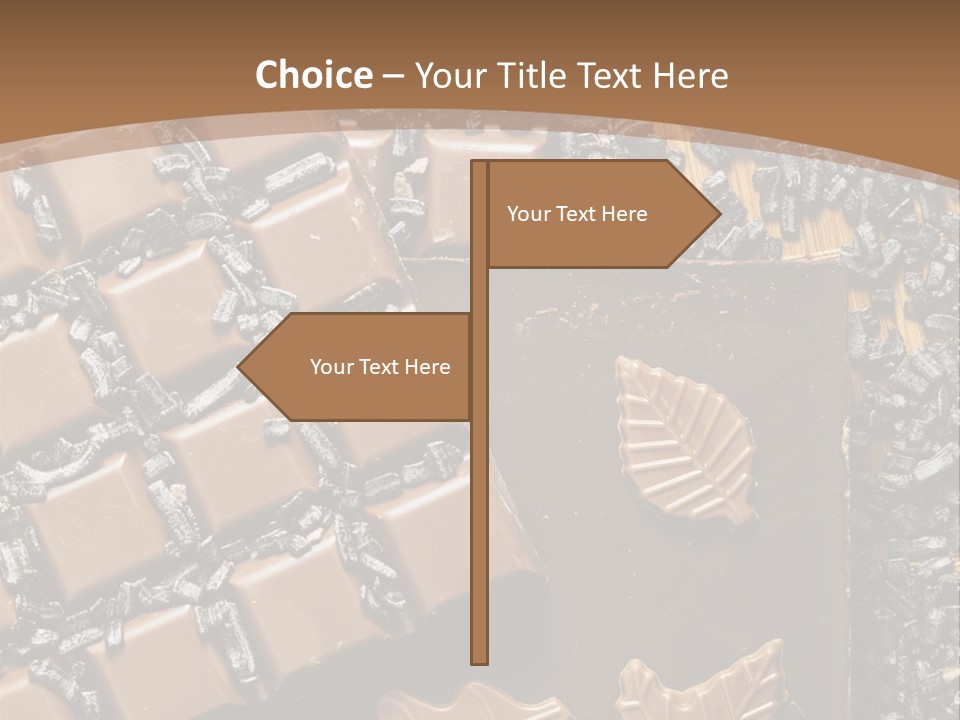 Tempting Close Up Calories PowerPoint Template