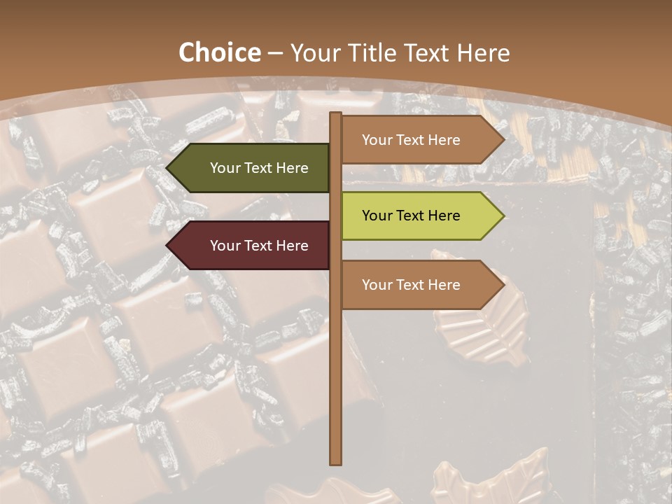 Tempting Close Up Calories PowerPoint Template