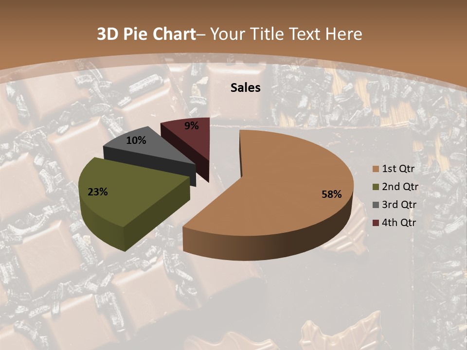 Tempting Close Up Calories PowerPoint Template