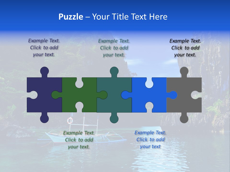 Waves Horizon Shore PowerPoint Template