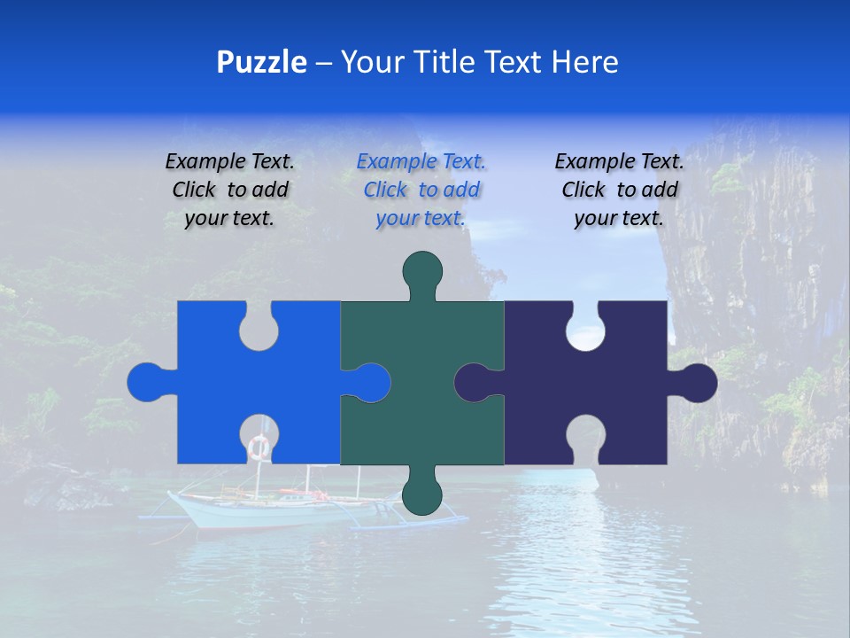 Waves Horizon Shore PowerPoint Template