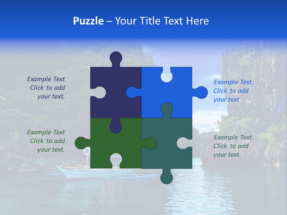 Waves Horizon Shore PowerPoint Template