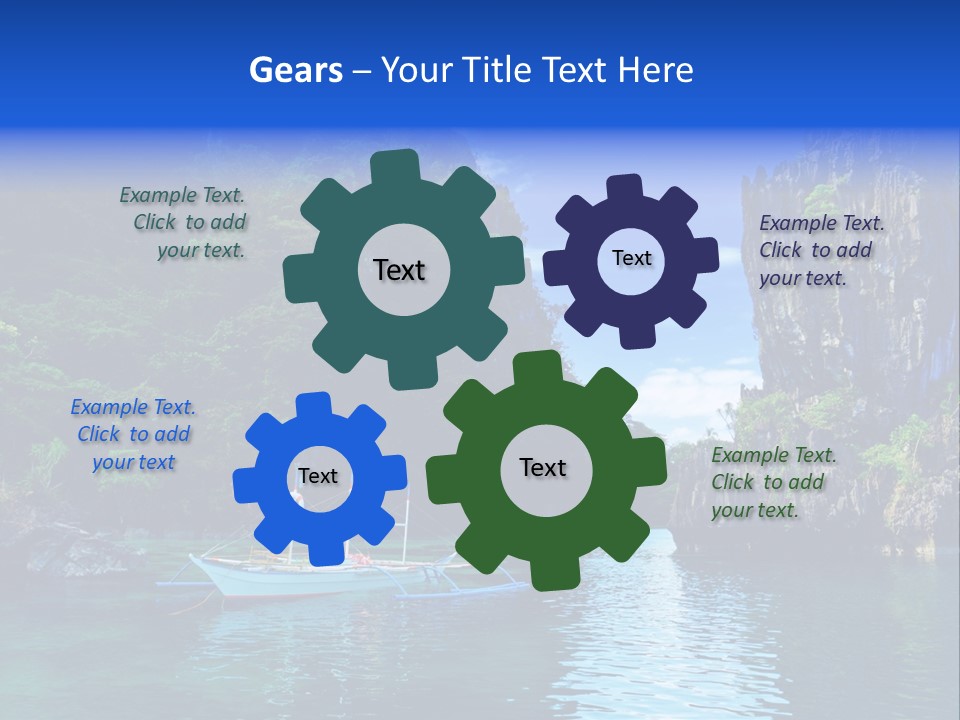 Waves Horizon Shore PowerPoint Template