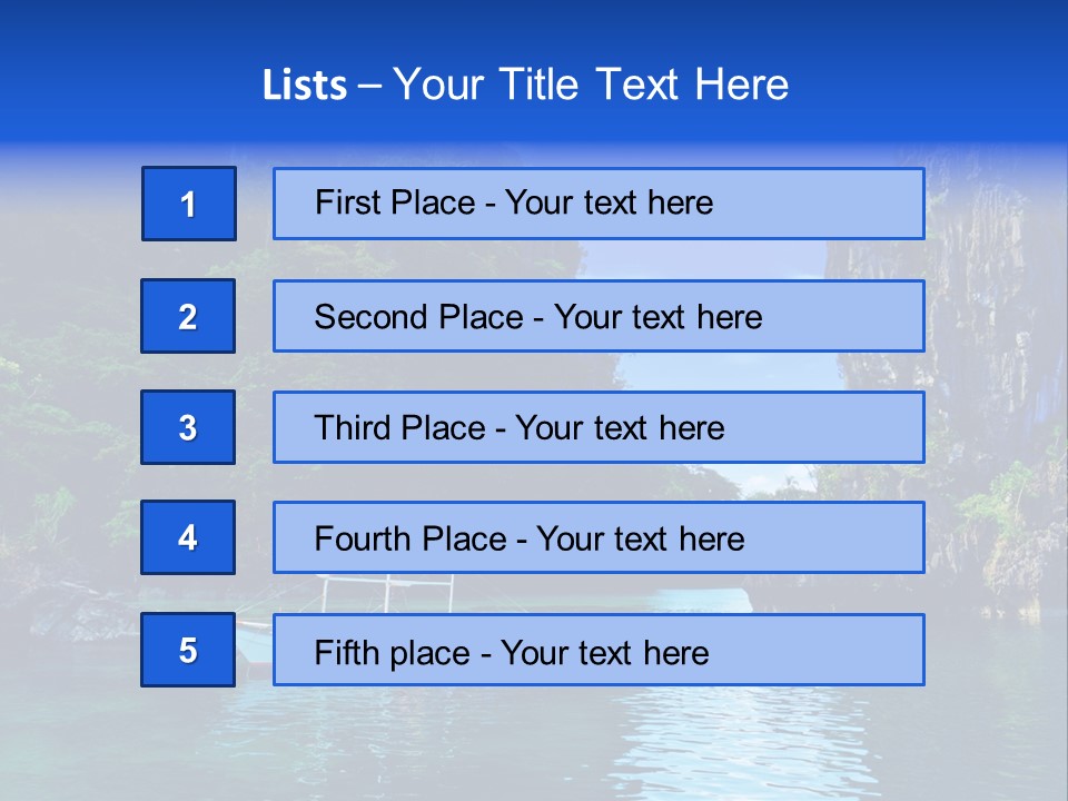 Waves Horizon Shore PowerPoint Template