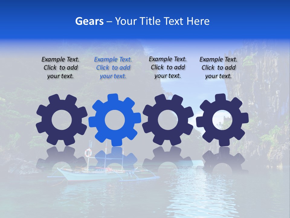 Waves Horizon Shore PowerPoint Template