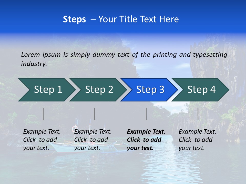 Waves Horizon Shore PowerPoint Template