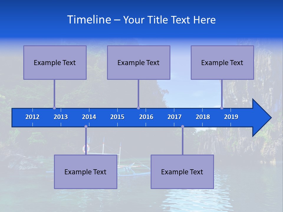 Waves Horizon Shore PowerPoint Template