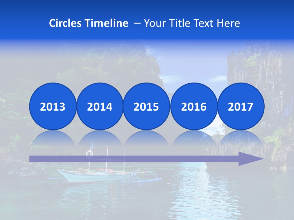 Waves Horizon Shore PowerPoint Template