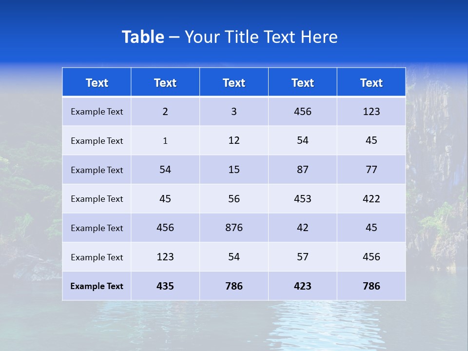 Waves Horizon Shore PowerPoint Template