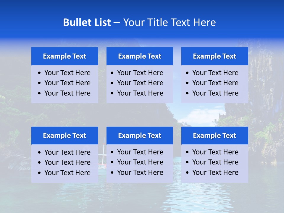 Waves Horizon Shore PowerPoint Template