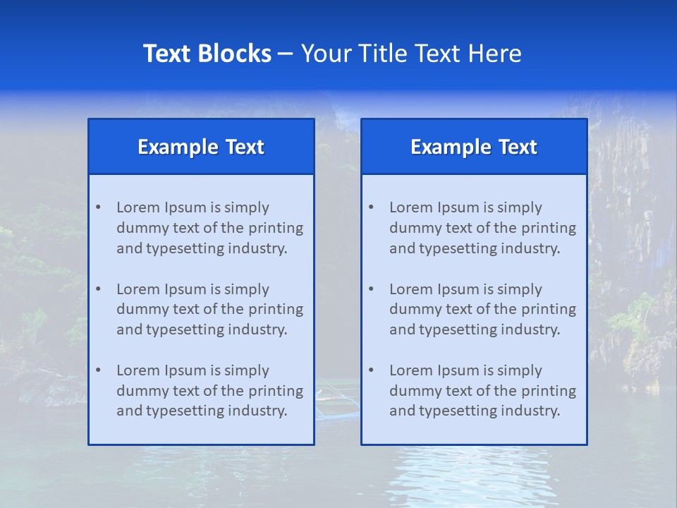 Waves Horizon Shore PowerPoint Template