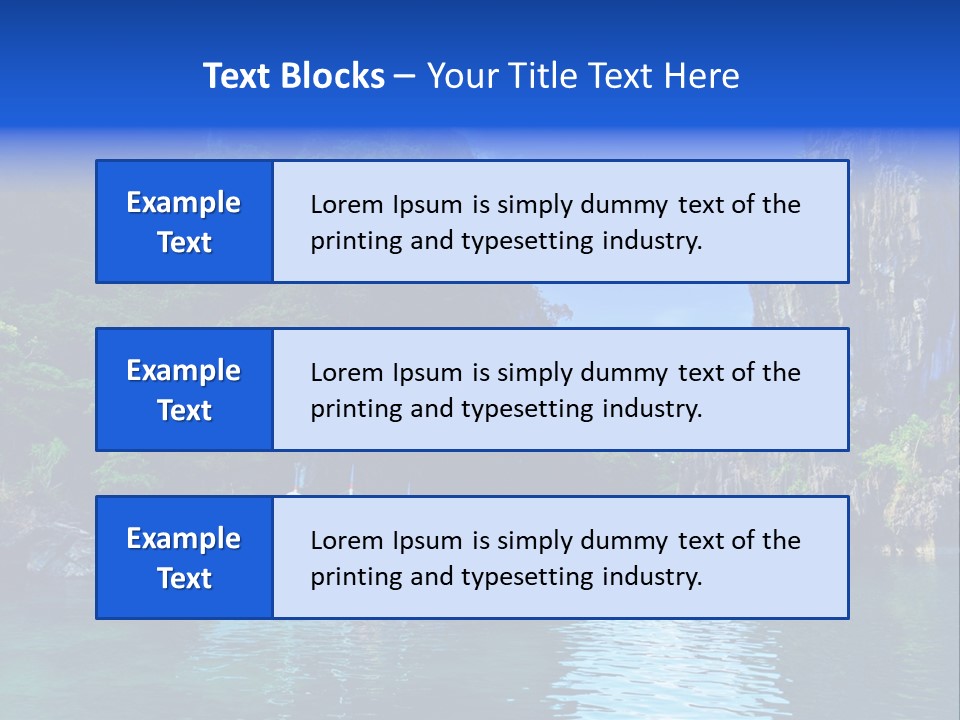 Waves Horizon Shore PowerPoint Template