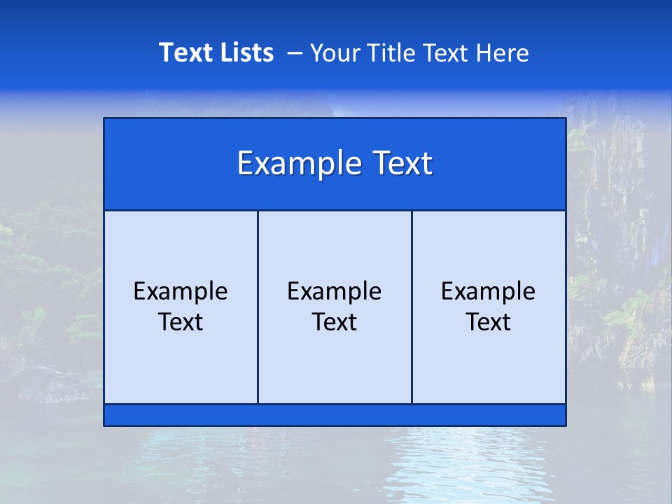 Waves Horizon Shore PowerPoint Template