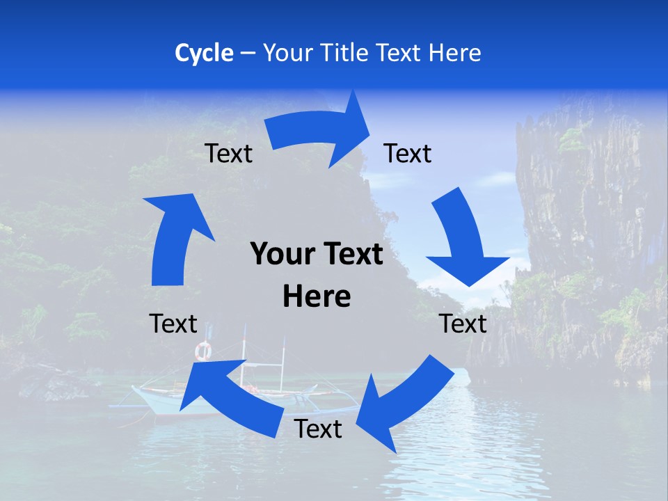 Waves Horizon Shore PowerPoint Template