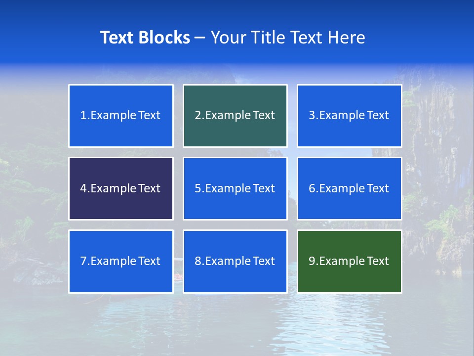 Waves Horizon Shore PowerPoint Template