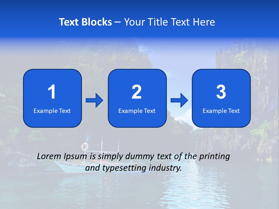 Waves Horizon Shore PowerPoint Template
