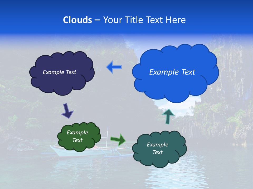 Waves Horizon Shore PowerPoint Template