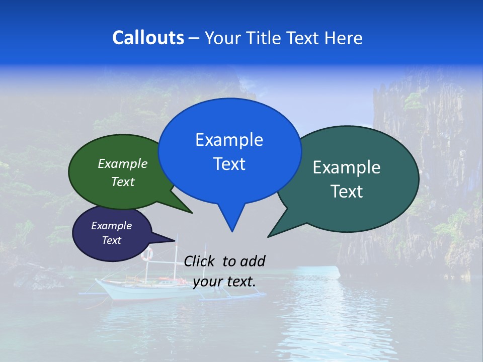 Waves Horizon Shore PowerPoint Template