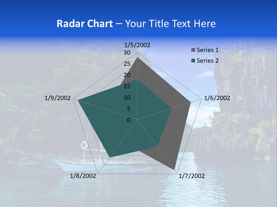 Waves Horizon Shore PowerPoint Template