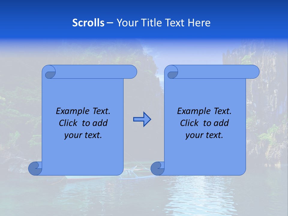 Waves Horizon Shore PowerPoint Template