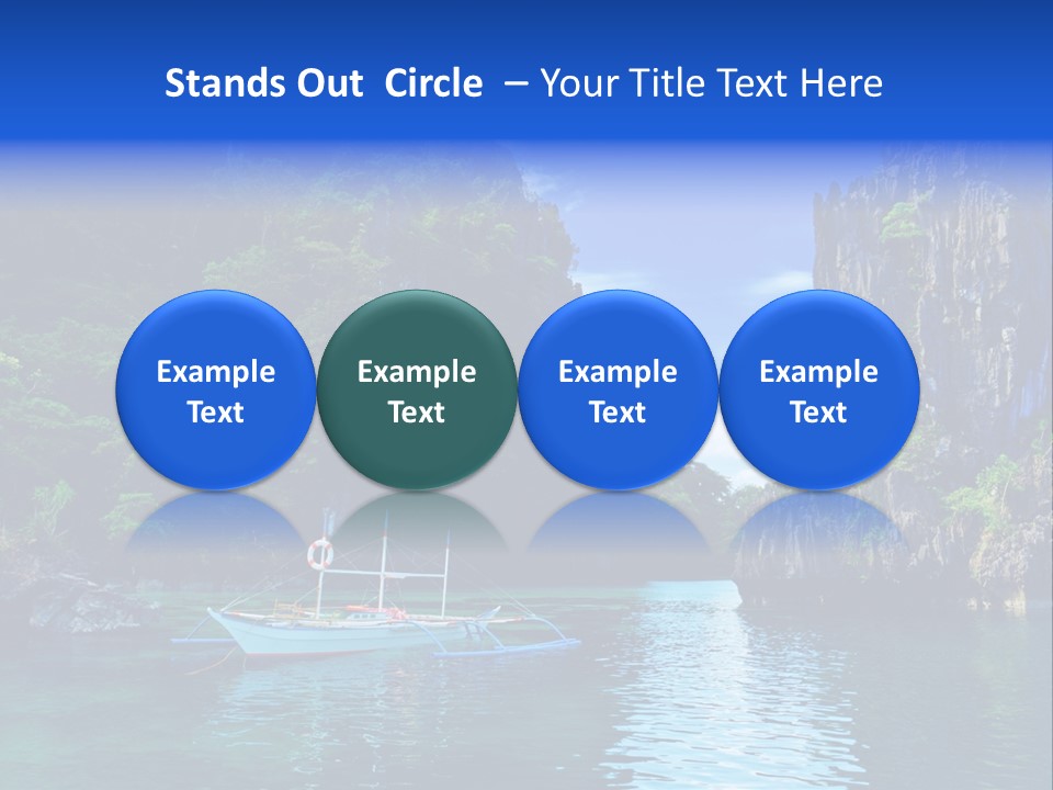 Waves Horizon Shore PowerPoint Template