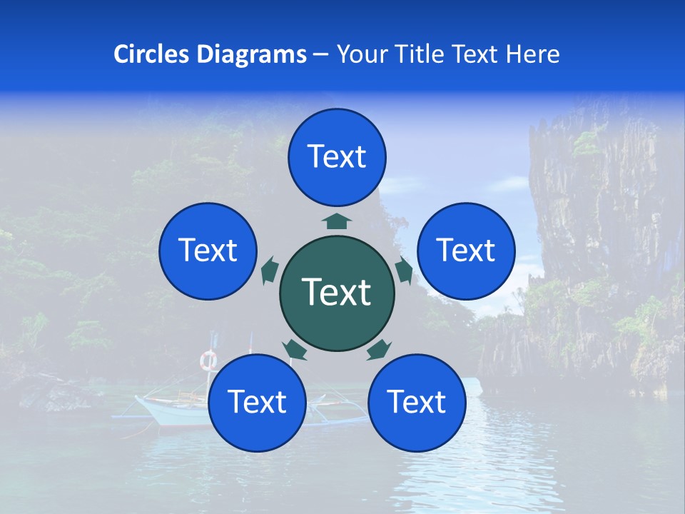 Waves Horizon Shore PowerPoint Template