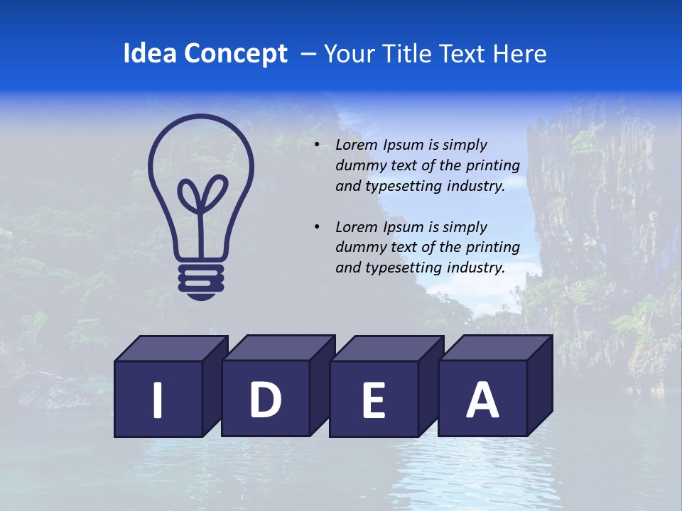 Waves Horizon Shore PowerPoint Template