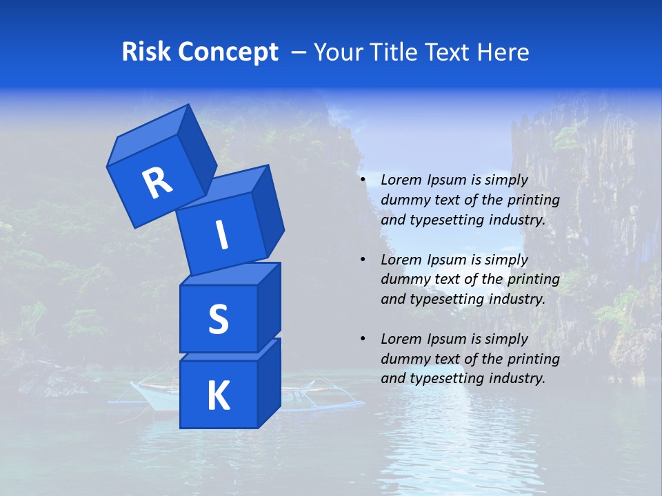 Waves Horizon Shore PowerPoint Template