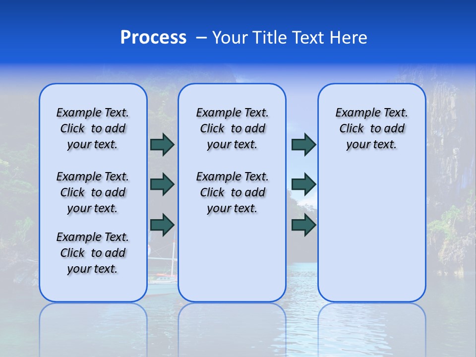 Waves Horizon Shore PowerPoint Template