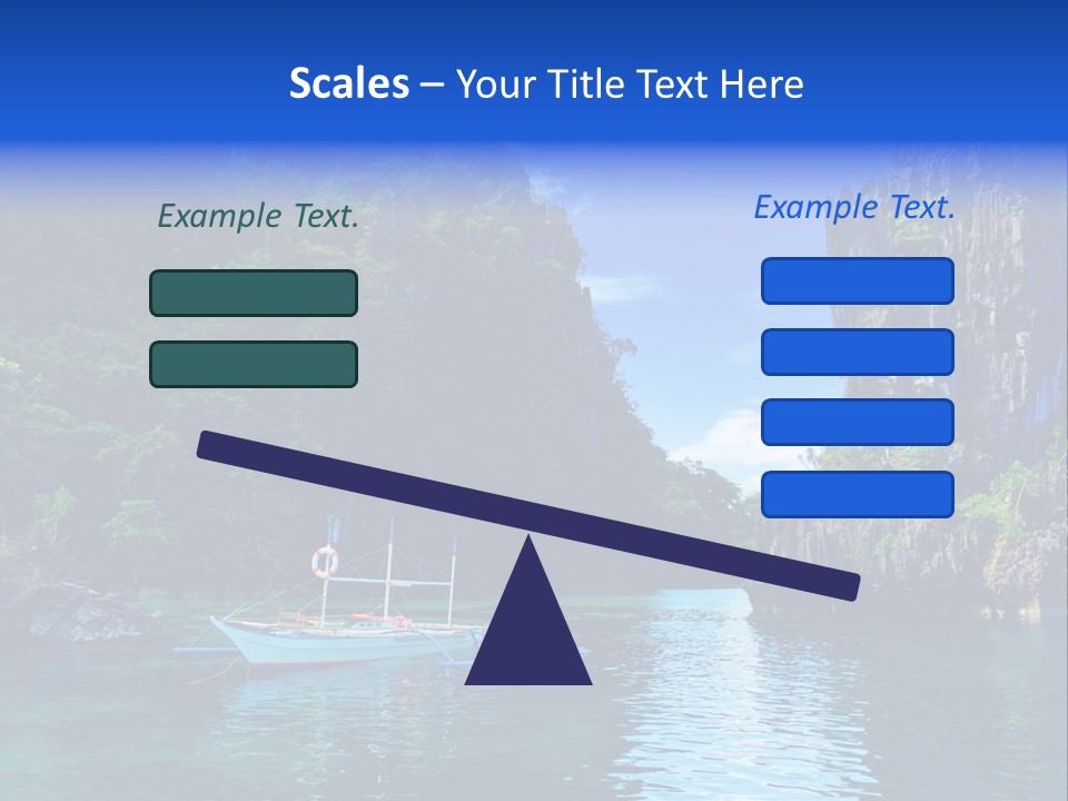 Waves Horizon Shore PowerPoint Template