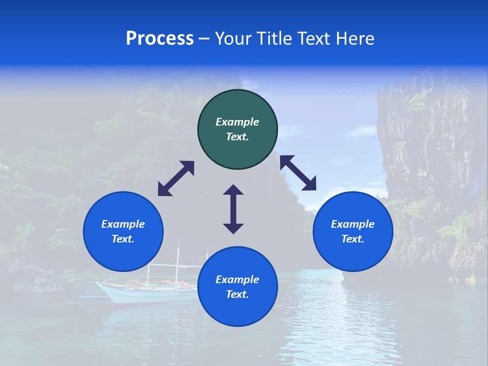 Waves Horizon Shore PowerPoint Template