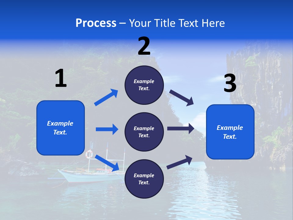 Waves Horizon Shore PowerPoint Template