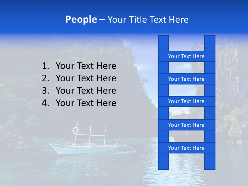 Waves Horizon Shore PowerPoint Template