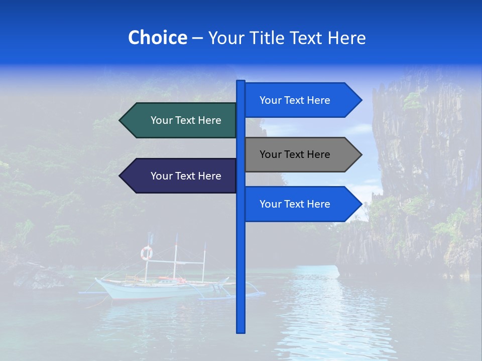 Waves Horizon Shore PowerPoint Template