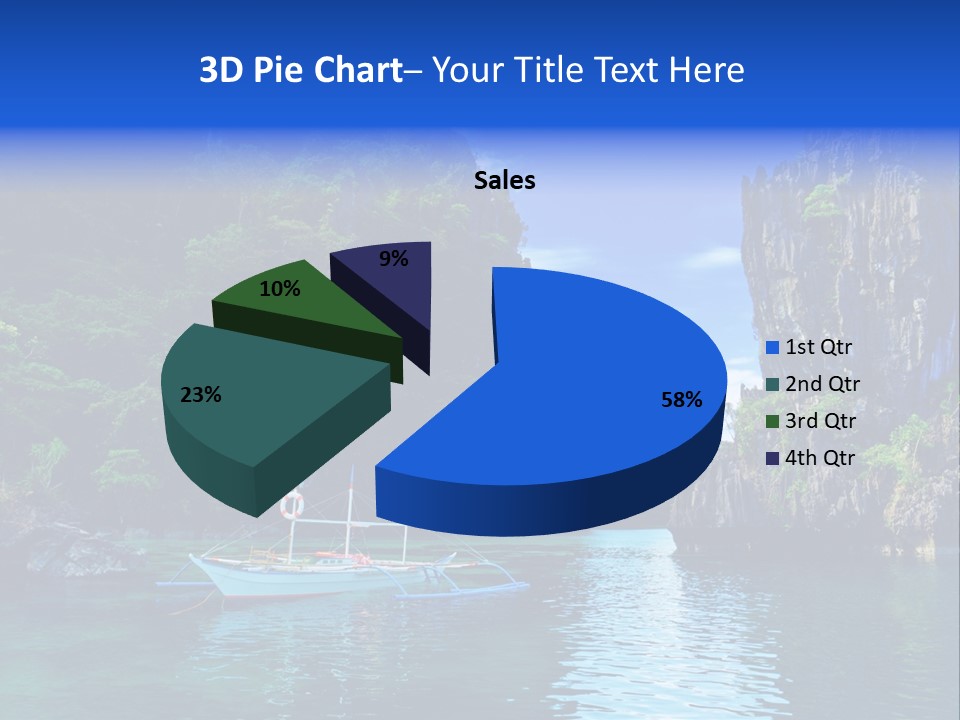 Waves Horizon Shore PowerPoint Template