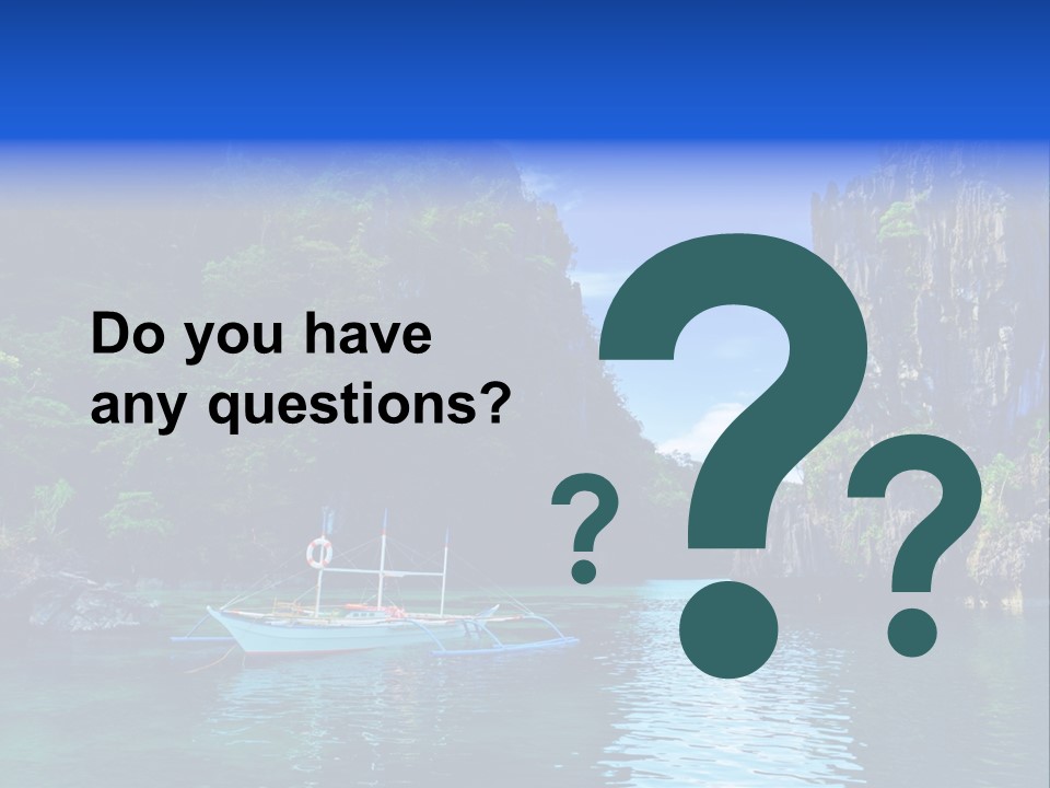 Waves Horizon Shore PowerPoint Template